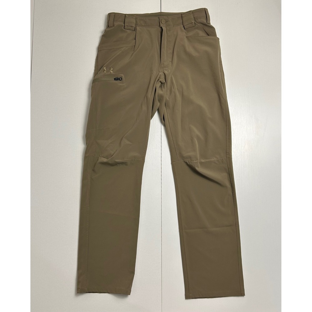 Under Armour Defender Tactical Duty Pants Mens 32x32 Brown 1379200 Stretch Storm